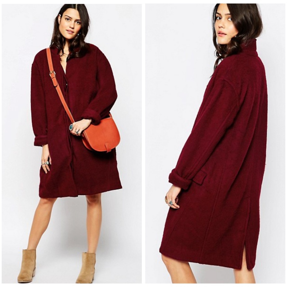 Free People Brushed Wool Coat